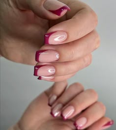 Red French Tips