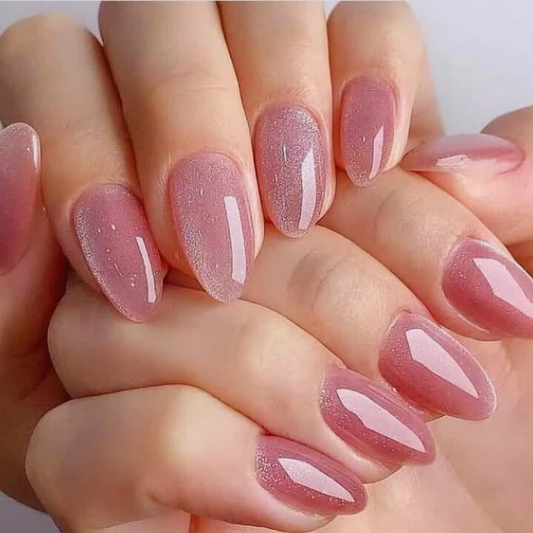 Base Nail With Silver Cat-Eye