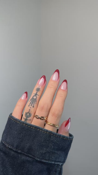 Red French Tip