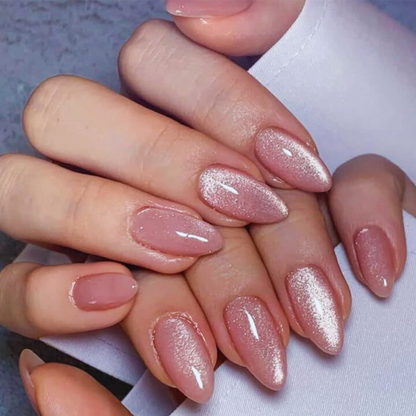 Base Nail With Silver Cat-Eye