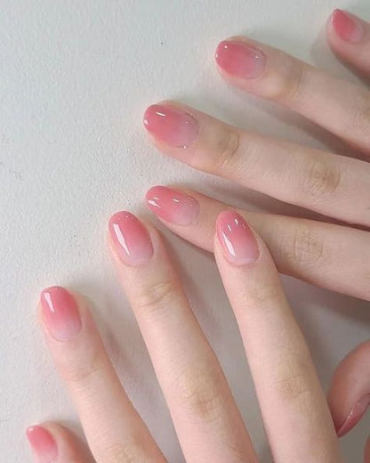 Soft Pink Ombre Nails