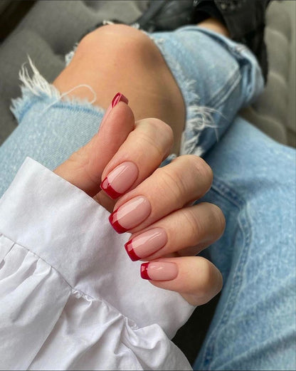 Red French Tips
