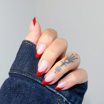 Red French Tip