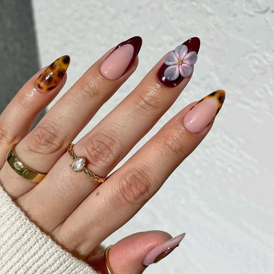 Purple Bloom Nails