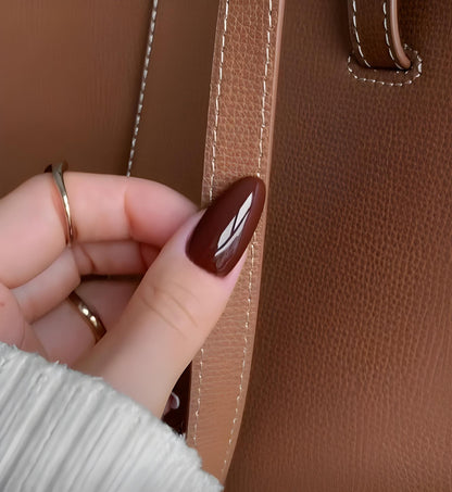 Caramel Wave Nail Art