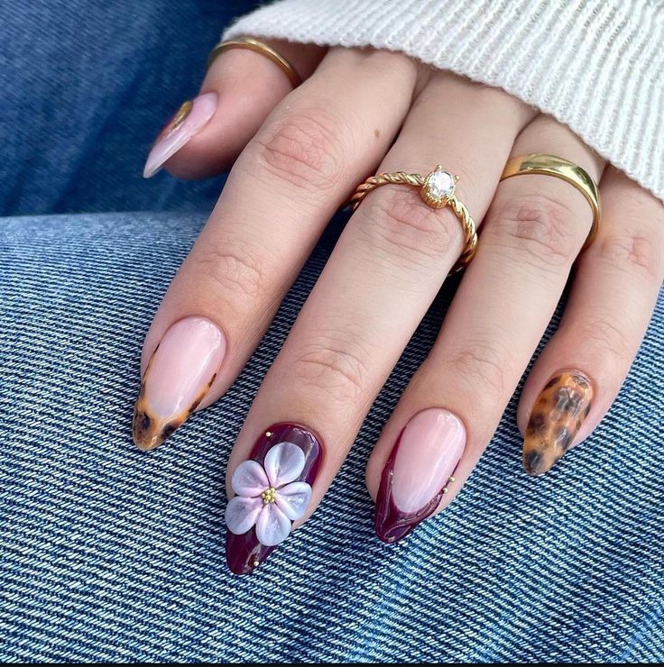 Purple Bloom Nails