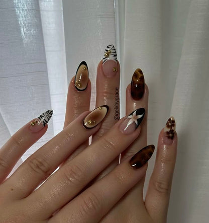 Cocoa Bloom Luxe Nails
