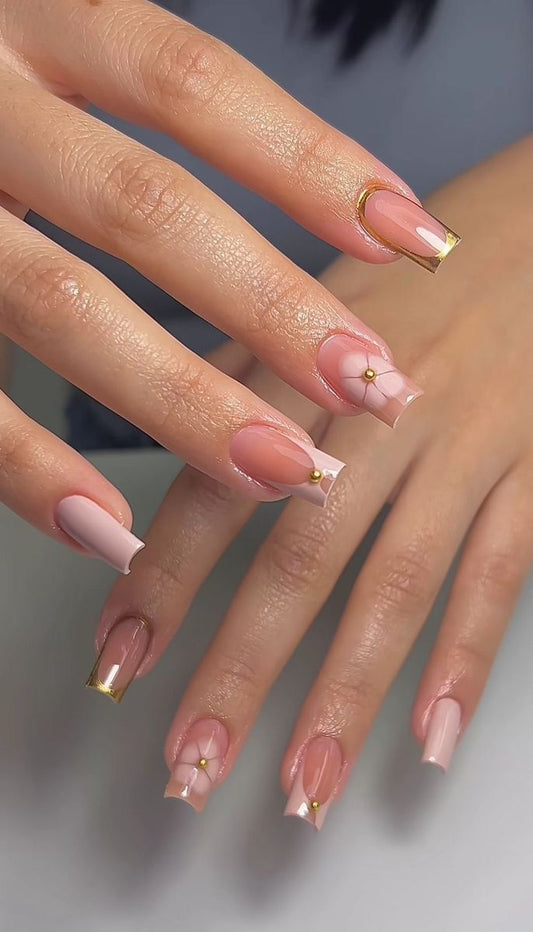 Blush Elegance French Nails