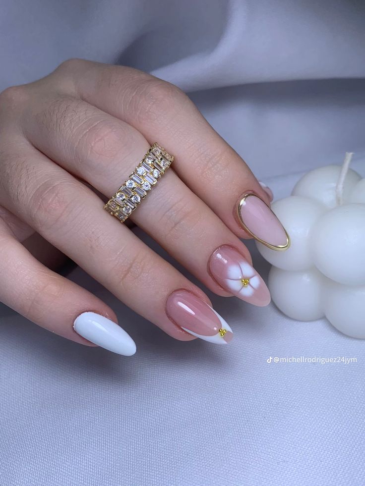 Floral Charm Press-On Nails