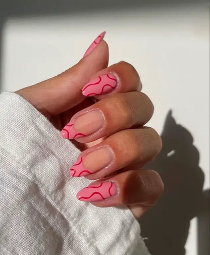 Rosy Wave Swirls
