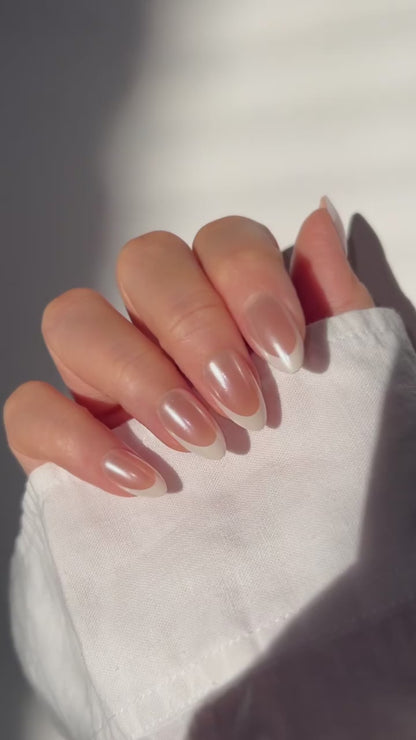White Glaze French tip